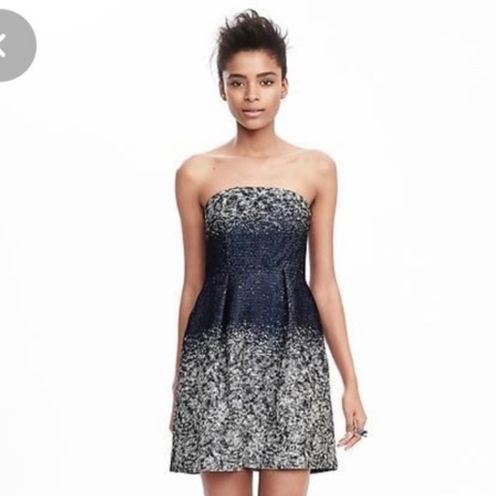 Banana Republic Sequin Ombre Strapless Dress